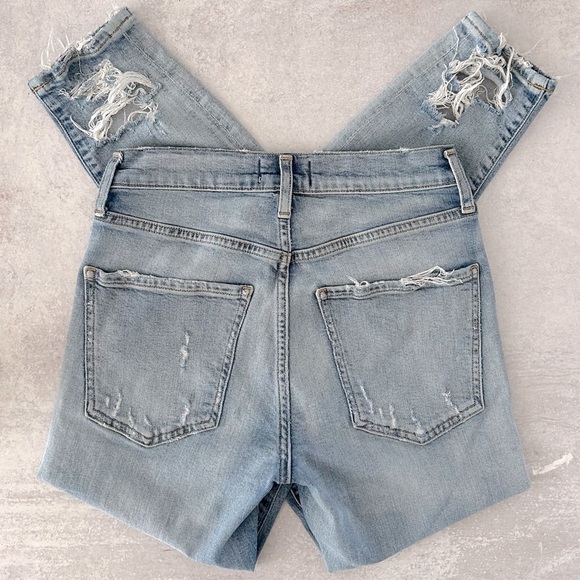 AGOLDE Sophie Mid-Rise Skinny Jean With Chewed Hem & Waistband, 25 - Picture 12 of 14